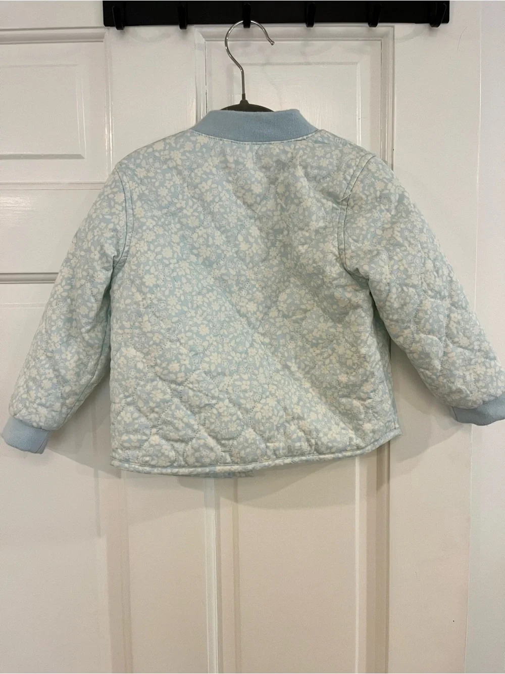 Cat & Jack Light Blue Floral Quilted Jacket